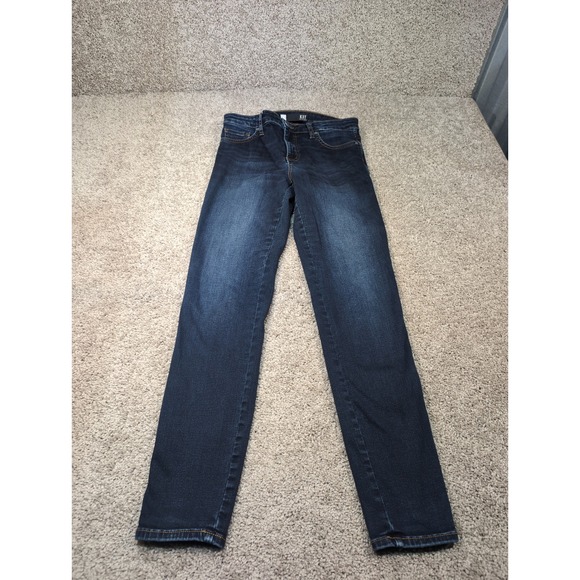 Kut from the Kloth Denim - KUT from the Kloth Diana Fab Skinny Jeans High Rise Dark Wash Blue Womens 27x28